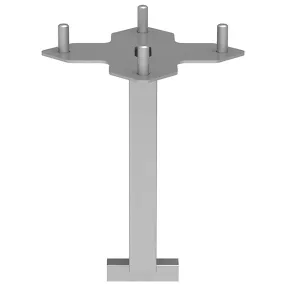 закладная для съемной стойки по-1 крест
