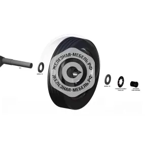 тележка грузовая двухколесная с откидной полкой кг 250 п г\п 250 кг (без колёс)