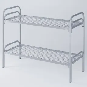 кровать двухъярусная «п-образная 2» к64212к спинка d32х32, ложе 1900х700, закруг., сетка кв. звено