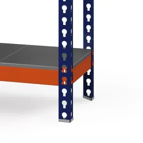стеллаж металлический профи-т 2000х1240х455 (4 сплошные оцинкованные мет. усиленные полки)