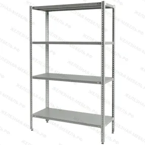 стеллаж полочный сплб «base» 1600х1000х400 со сплошной полкой (цинк)