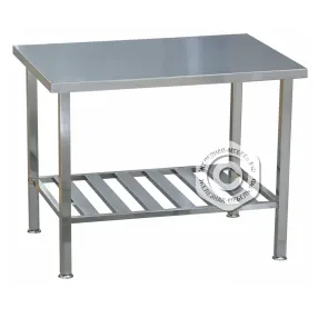 стол производственный островной полка решетка, 1100х700х860