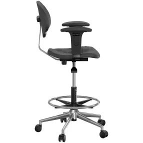 кресло промышленное icс-2rа (с подлокотниками)